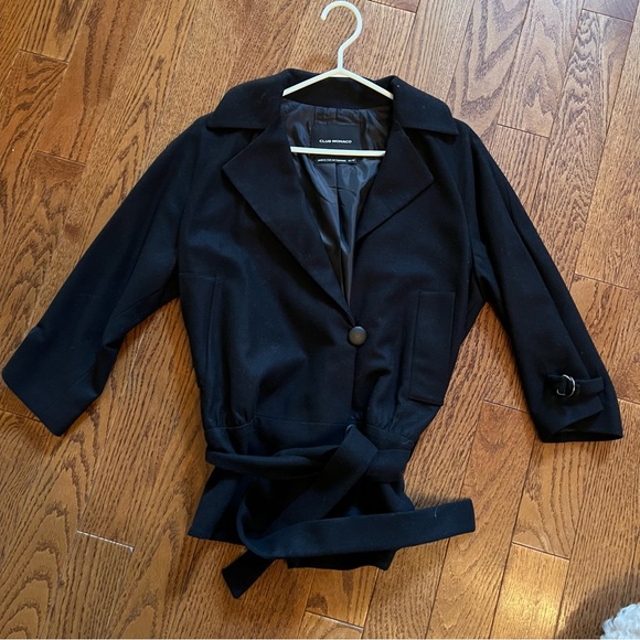 Black wool Club Monaco jacket, size XS - Picture 5 of 8